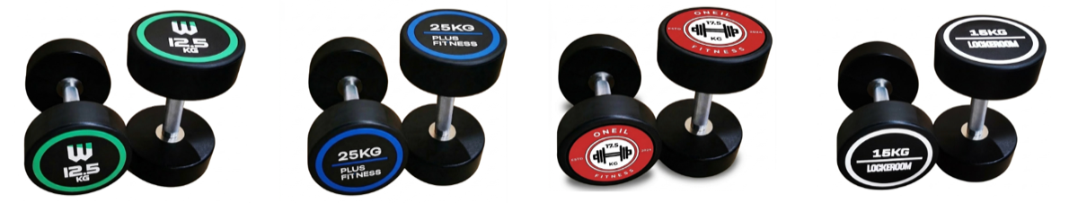 CPU Dumbbells — Injection Mould custom branding